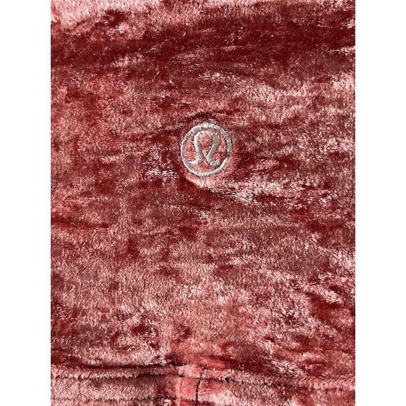 Lululemon Wunder Lounge High-Rise Tight 28" Crushed Velvet Soft Cranberry Size 4 - Picture 6 of 11